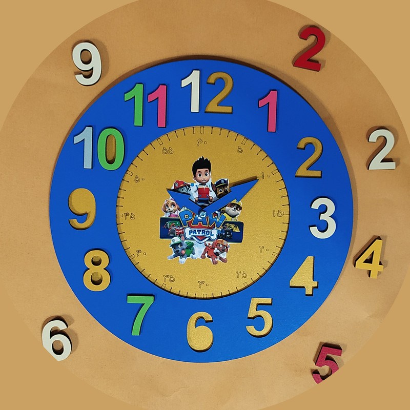 بازی آموزشی مدل ساعت پازلی کد MO67