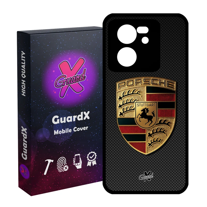 کاور گارد ایکس طرح Porsche مدل Glass10064 مناسب برای گوشی موبایل شیائومی 13T/13T Pro/Redmi K60 Ultra