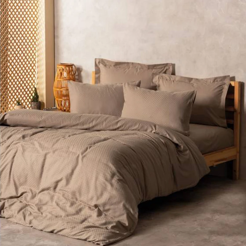 سرویس ملحفه تک نفره 3 تکه کاتن باکس مدل Plaid Vizon