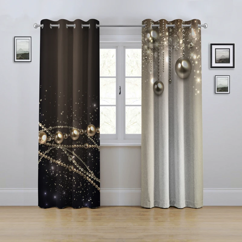 پرده مدل پانچی طرح گوی و ستاره سایز 
280x145 سانتی متر