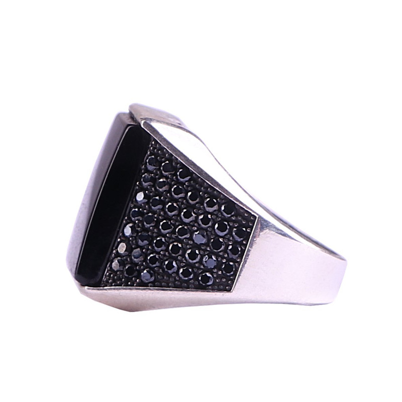 انگشتر نقره مردانه مدل عقیق اسپرت انگشتر نقره مردانه مدل عقیق اسپرت