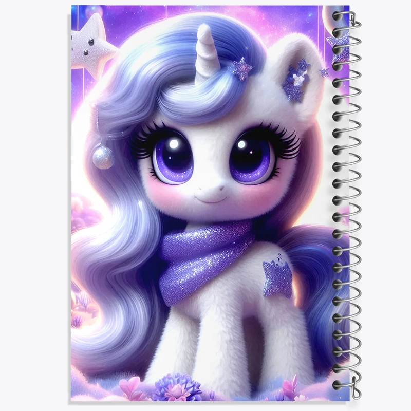 دفتر لیست خرید 50 برگ خندالو طرح اسب تک شاخ کیوت کد F5356