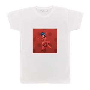 تی شرت بچگانه پرمانه طرح دختر کفشدوزکی کد pmt.5232