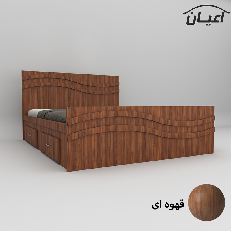 تخت خواب دونفره اعیان مدل FH581 سایز 160x200 سانتی متر تخت خواب دونفره اعیان مدل FH581 سایز 160x200 سانتی متر