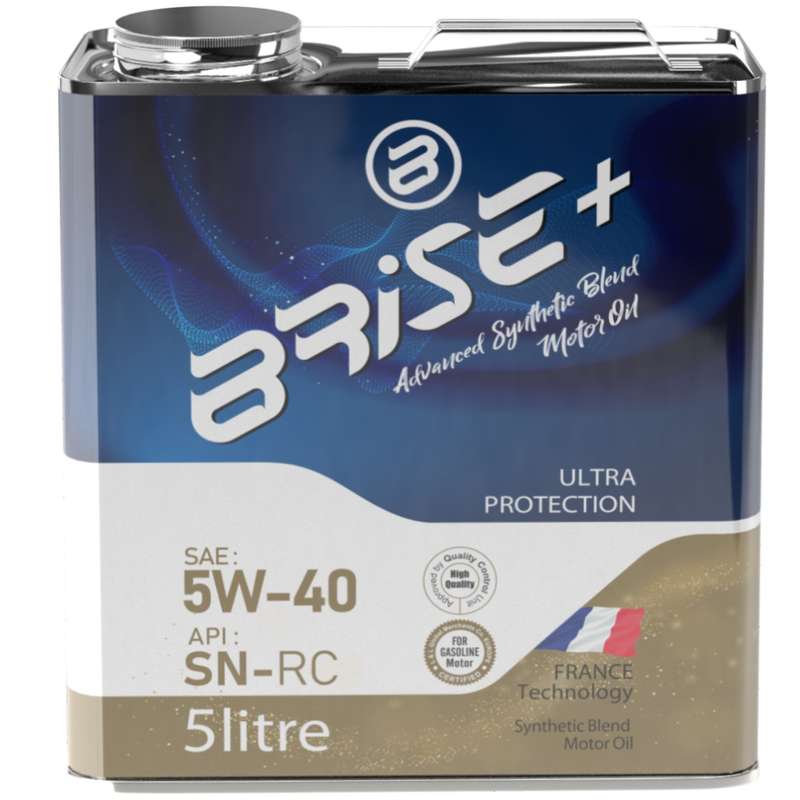 روغن موتور بنزینی برایس پلاس مدل SN-RC 5W-40 حجم 5 لیتر
