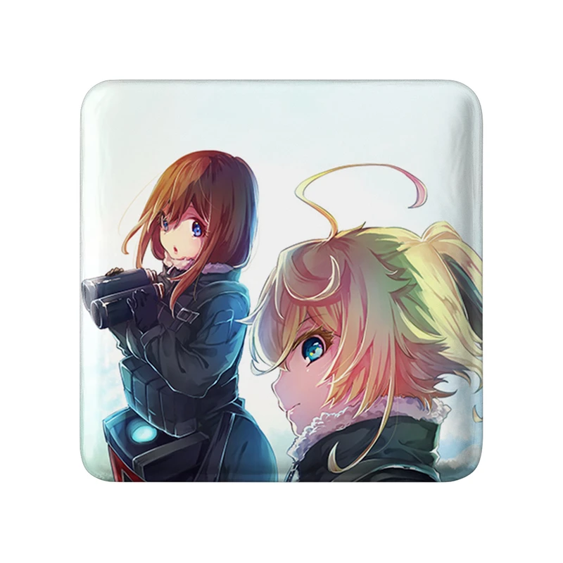 مگنت خندالو طرح تانیا و سربریاکوف انیمه یوجو سنکی مدل مربعی کد 34717