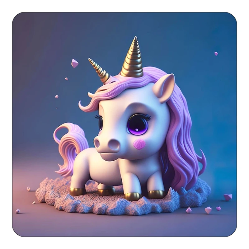 مگنت کاکتی طرح اسب تک شاخ و یونیکورن مدل mp33545