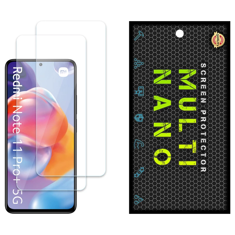 محافظ صفحه نمایش مولتی نانو مدل X-S2N مناسب برای گوشی موبایل شیائومی Redmi Note 11 Pro Plus 5G بسته دو عددی