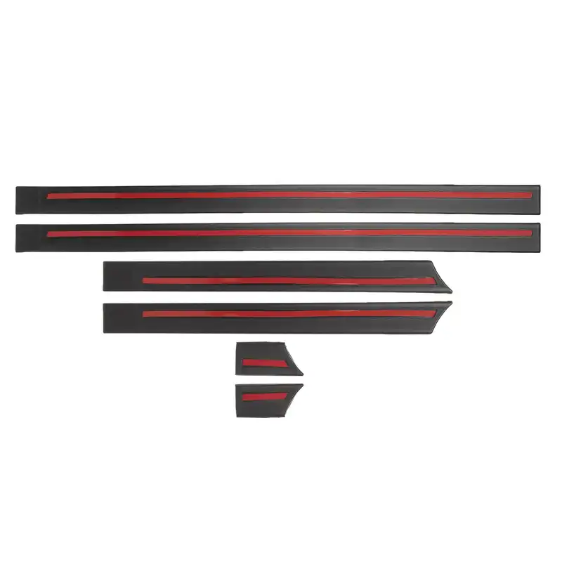 زه کنار درب خودرو کد 3637 مناسب برای پراید هاچبک مجموعه 6 عددی