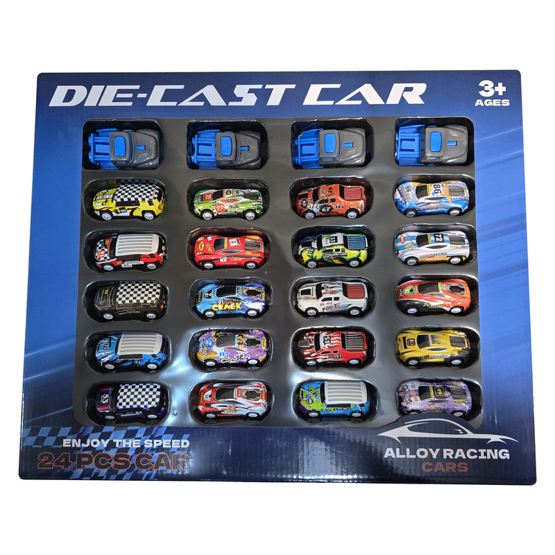 ماشین بازی مدل DIE-CAST CARS کد 1040 مجموعه 24 عددی