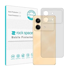 Transparent Rockspace HyGEL model phone back protector suitable for Xiaomi Redmi Note 13R Pro mobile phone