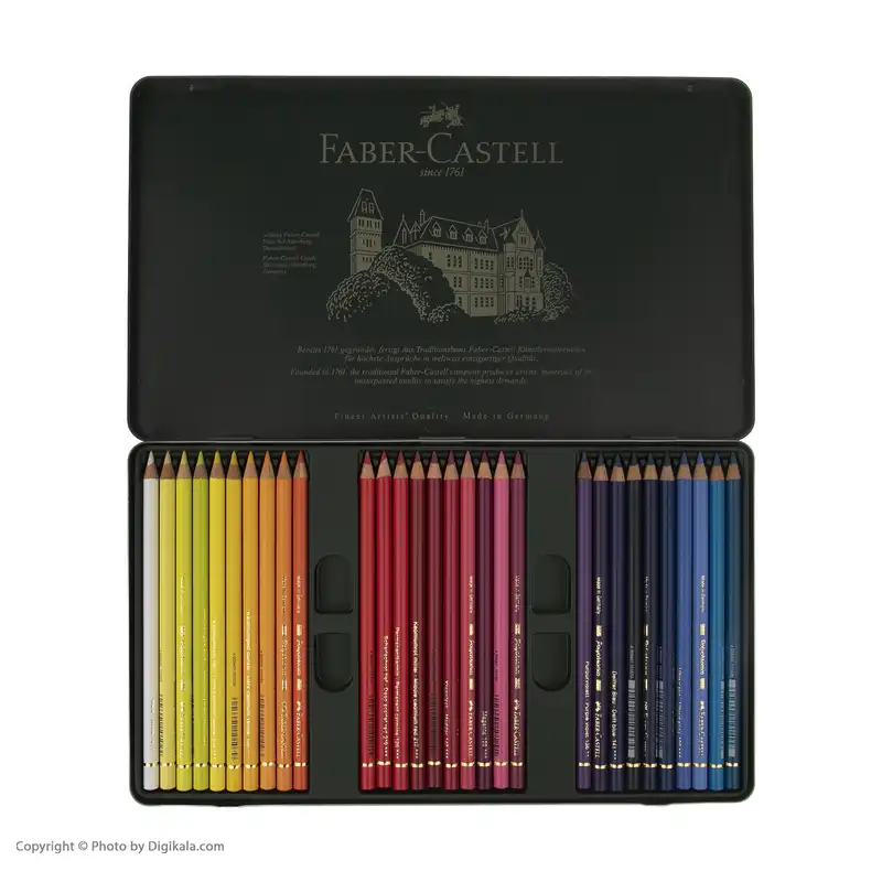 مداد رنگی 60 رنگ فابر-کاستل مدل Polychromos