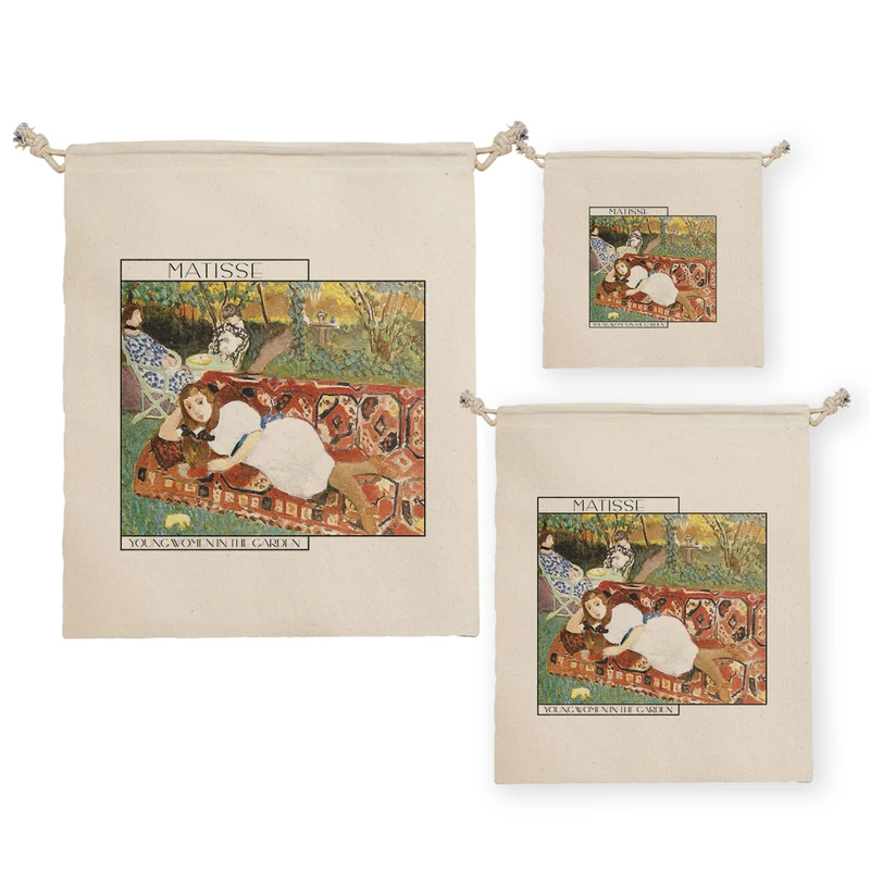 نظم دهنده ترمه طراحان ایده مدل زن جوان در باغ از ماتیس کد art0704 مجموعه سه عددی