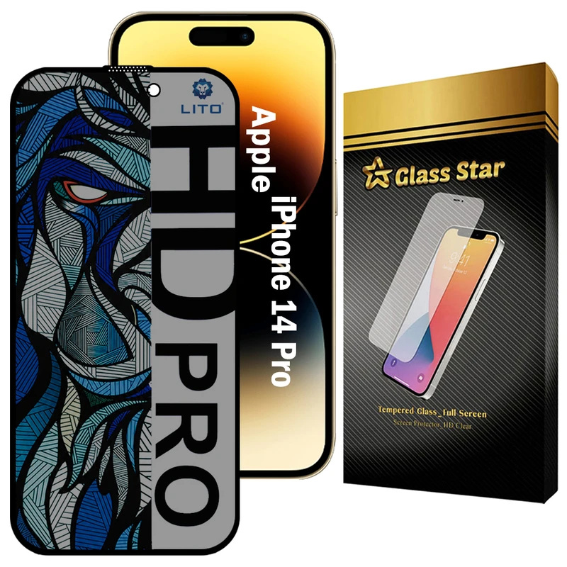 محافظ صفحه نمایش گلس استار مدل LITOPRVG مناسب برای گوشی موبایل اپل iPhone 14 Pro