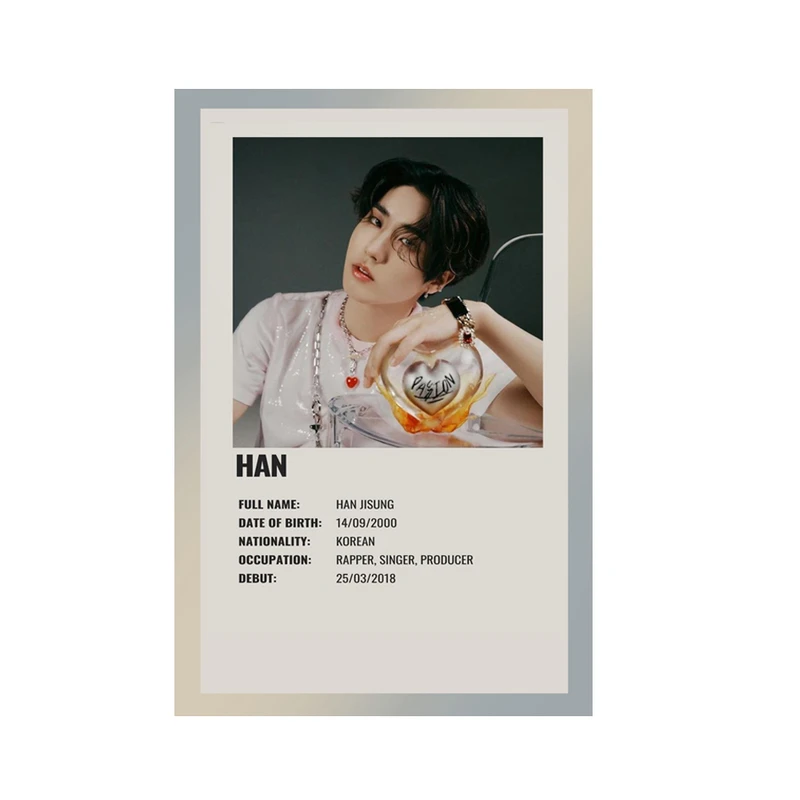 پوستر مدل استری کیدز Stray kids طرح هان جیسونگ han jisung کد 612