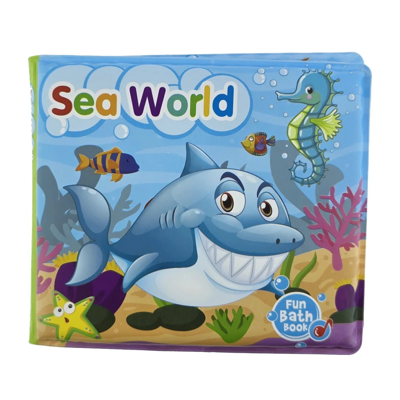 کتاب حمام کودک مدل سوتک دار طرح Sea World کد SW1