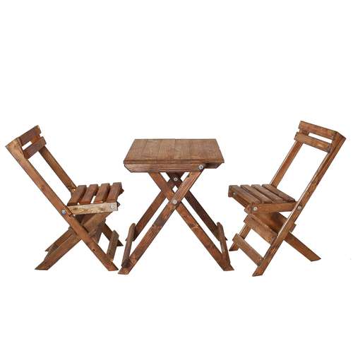 میز و صندلی ناهارخوری مدل چوبی تاشو