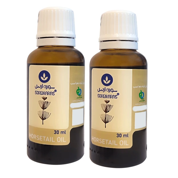 روغن بدن سورن ارس مدل دم اسب مناسب برای انواع پوست حجم 30 میلی لیتر بسته 2 عددی