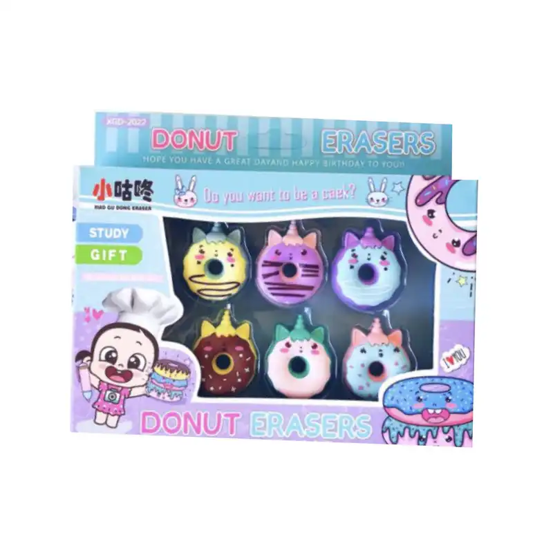 پاک کن مدل فانتزی دونات کد 2022 بسته 6 عددی