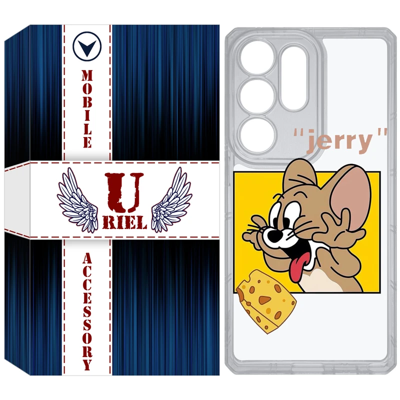 کاور یوریل مدل Clear کد 11 طرح جری مناسب برای گوشی موبایل سامسونگ Galaxy S25 Ultra