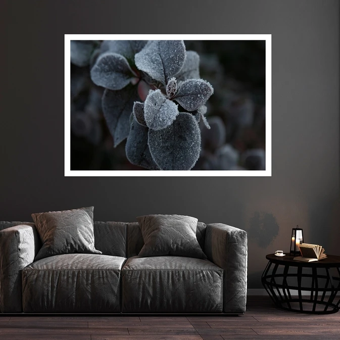 تابلو بکلیت طرح طبیعت و گل مدل قاب شاسی W-s8682