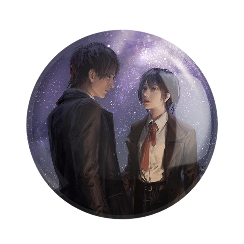 مگنت خندالو مدل ارن و میکاسا انیمه اتک آن تایتان Attack on Titan  کد 18570