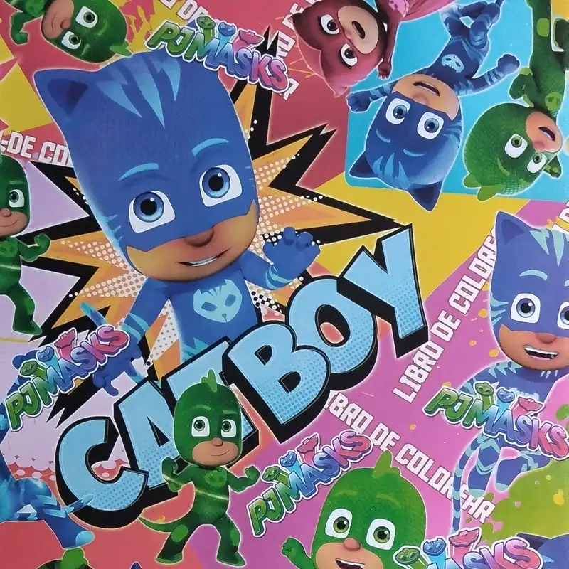 کاغذ کادو مدل گلاسه catboy مجموعه 5 عددی