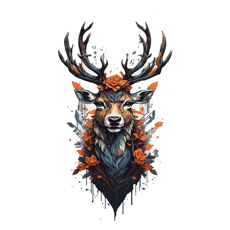 استیکر پارچه و لباس پاد آفرین مدل گوزن کد 1597