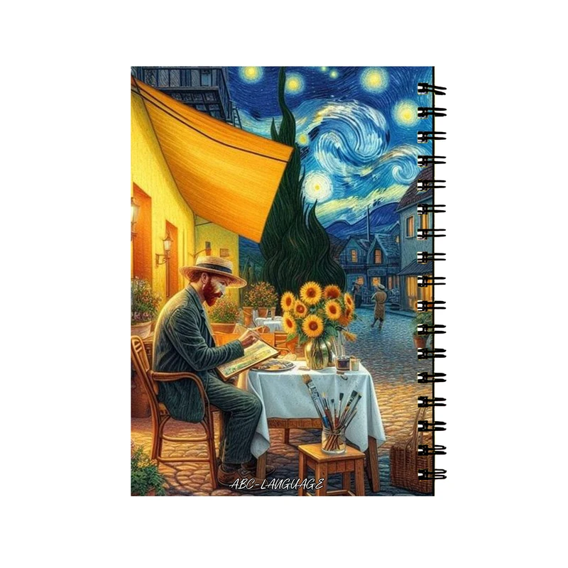 دفتر زبان 50 برگ طرح ونگوک کد 297