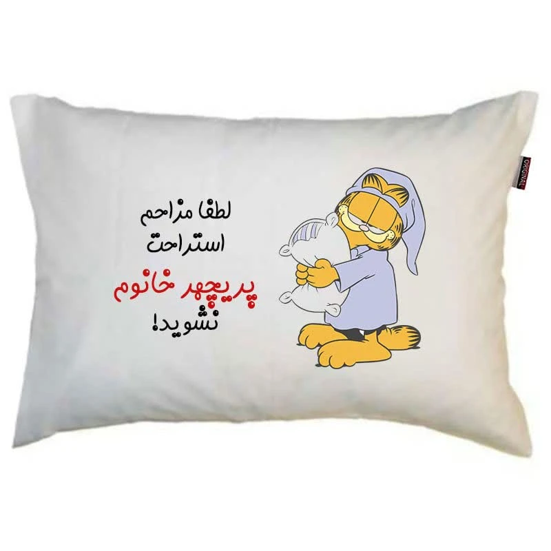رو بالشی مد برتر مدل گربه طرح اسم پریچهر کد M2