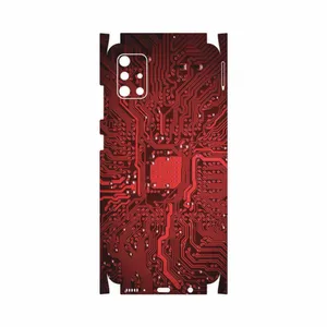 MAHOOT Red Printed Circuit Board-FullSkin Cover Sticker for Samsung Galaxy A51