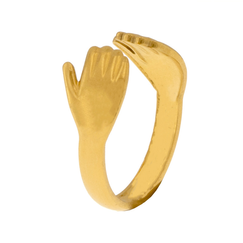 انگشتر زنانه برانت طرح آغوش دوستی انگشتر زنانه برانت طرح آغوش دوستی