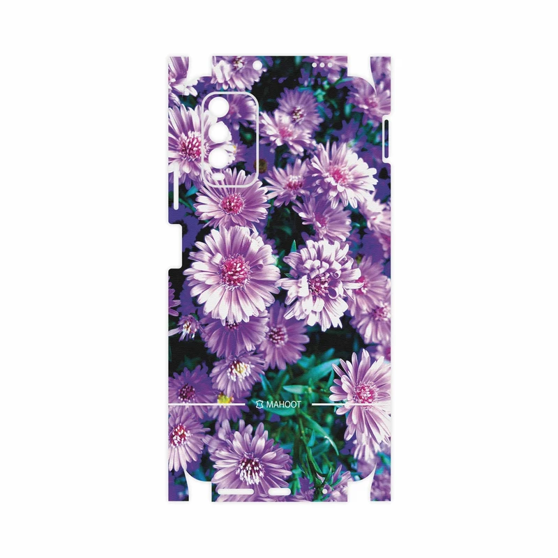 برچسب پوششی ماهوت مدل Purple-Flower-FullSkin مناسب برای گوشی موبایل شیائومی Redmi 9T