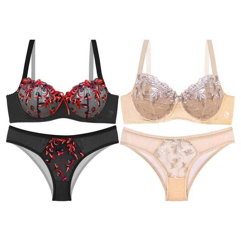 ست شورت و سوتین زنانه نوشه پوش کد 84005-84003 مجموعه 2 عددی