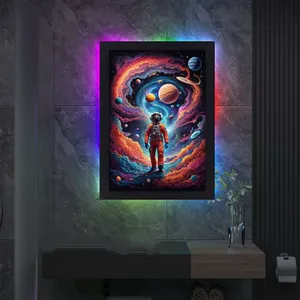 تابلو نوری گیم دکور طرح کهکشان مدل مولتی کالر