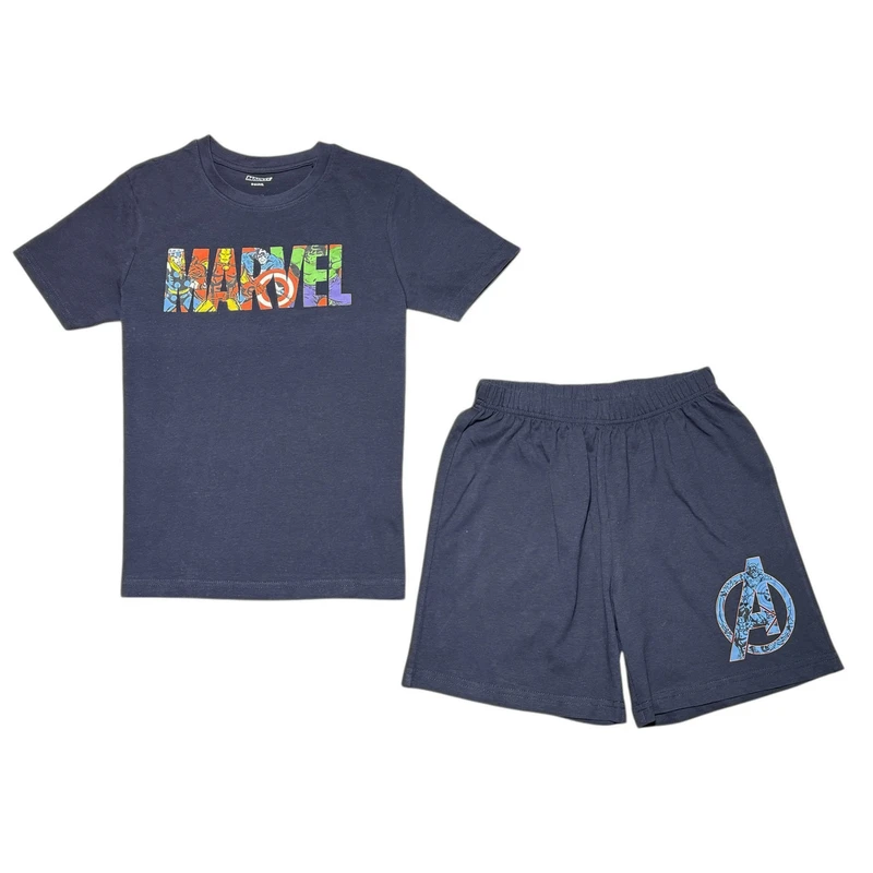 ست تی شرت و شلوارک پسرانه مارول مدل 5909