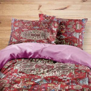 سرویس روتختی مدوپد طرح فرش نهاوند مدل C-Nahavand16 یک نفره 4 تکه