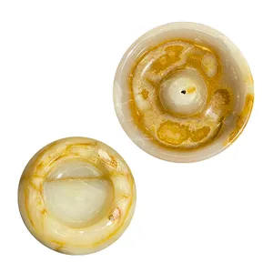 جاعودی سنگی مدل مرمر به همراه جاشمعی