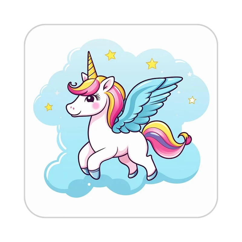 زیر لیوانی کاکتی طرح اسب تک شاخ و یونیکورن مدل mp29314