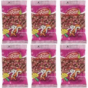 پسته نمکی سنجابک - 75 گرم بسته 6 عددی