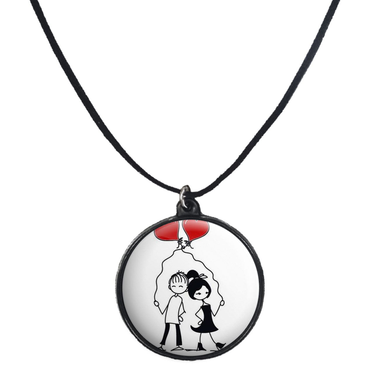 گردنبند پرمانه طرح عاشقانه کد pmb.5529 مدل دو طرفه