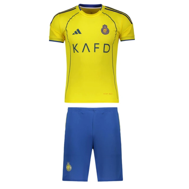 ست تی‌شرت و شلوارک ورزشی پسرانه مدل النصر طرح رونالدو کد 2026