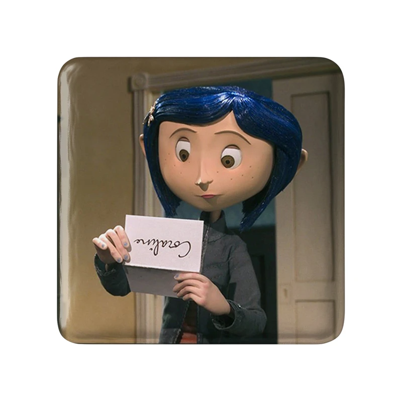 مگنت خندالو طرح کورالاین Coraline  مدل مربعی کد 20765