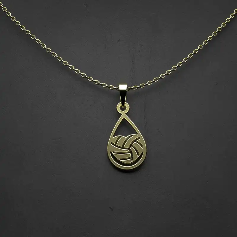 گردنبند طلا 18 عیار زنانه مدوپد مدل هندسی کد CA10199