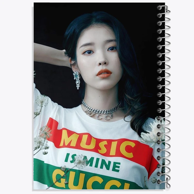 دفتر شطرنجی 50 برگ خندالو طرح آیو IU کد 19766