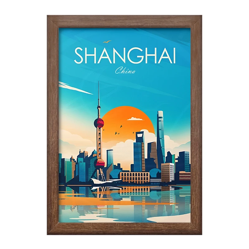 تابلو خندالو طرح شانگهای (Shanghai) کد F6307