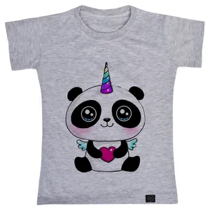 تی شرت آستین کوتاه دخترانه 27 مدل پاندا کد W33