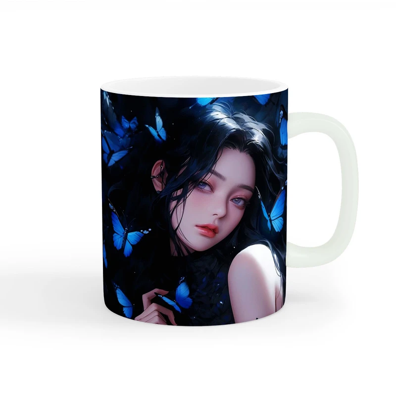 ماگ طرح دخترانه دختر زیبا کد wall-7746