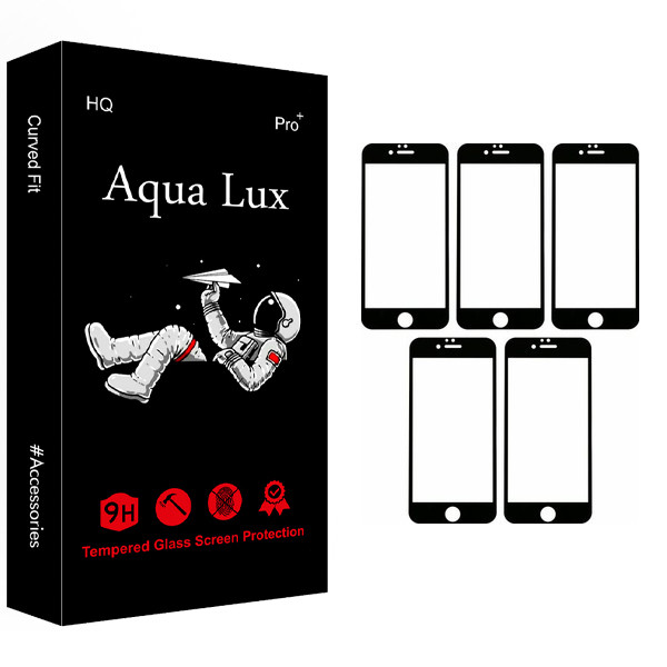 محافظ صفحه نمایش آکوا لاکس مدل +Pro مناسب برای گوشی موبایل اپل IPhone 6/6s بسته 5 عددی