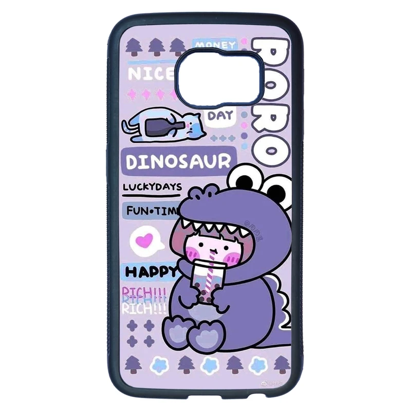 کاور قاب گارد گوشی طرح فانتزی کد TPU-027 مناسب برای گوشی موبایل سامسونگ Galaxy S6 edge